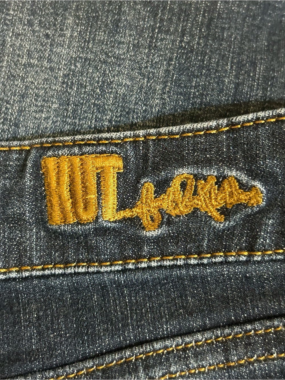 KUT from the Kloth button-front denim mini skirt. - Picture 7 of 13